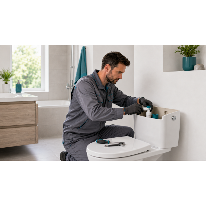 Réparation fuite WC | Cesatech.fr
