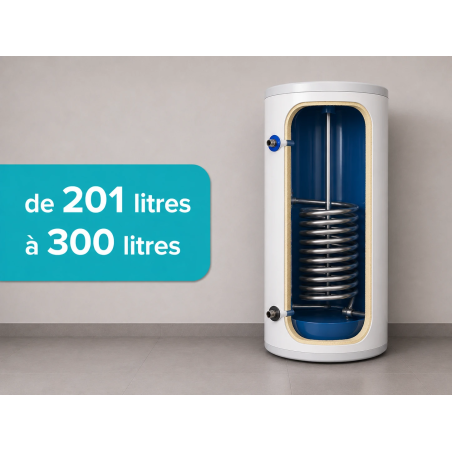 Détartrage préparateur d’eau chaude sanitaire de 201 à 300 litres
