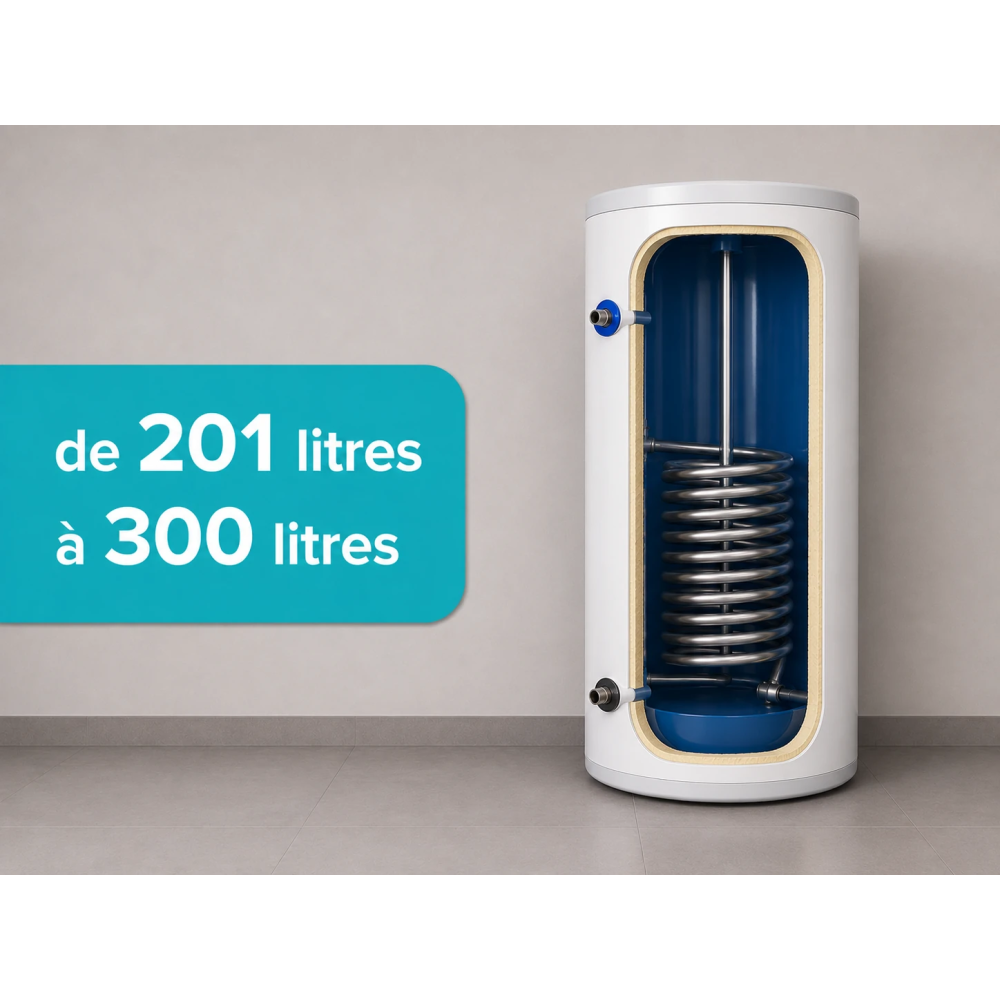 Détartrage préparateur eau chaude 201 à 300 L | Cesatech