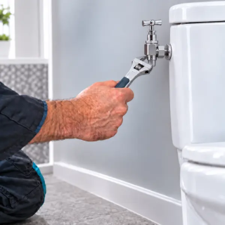 Remplacement d’un robinet d’arrêt WC