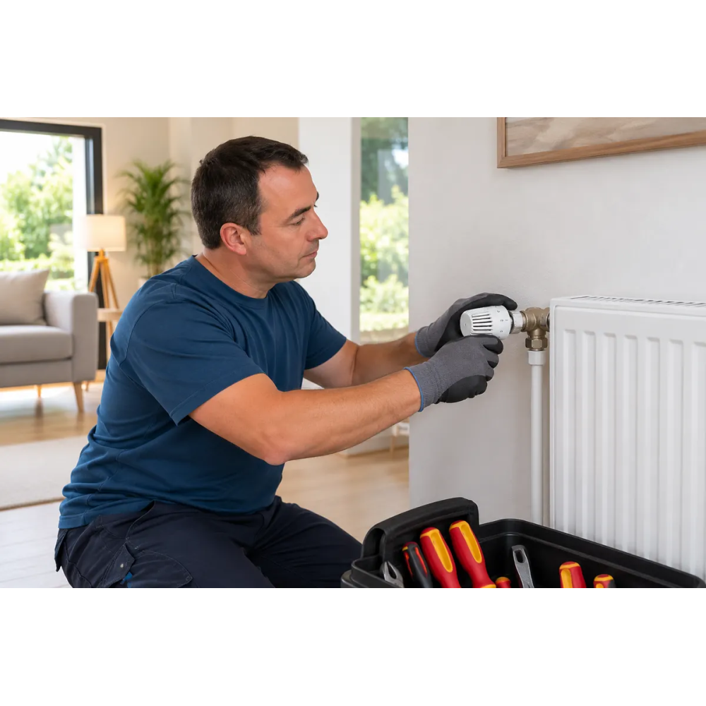 Remplacement de tête thermostatique de radiateur